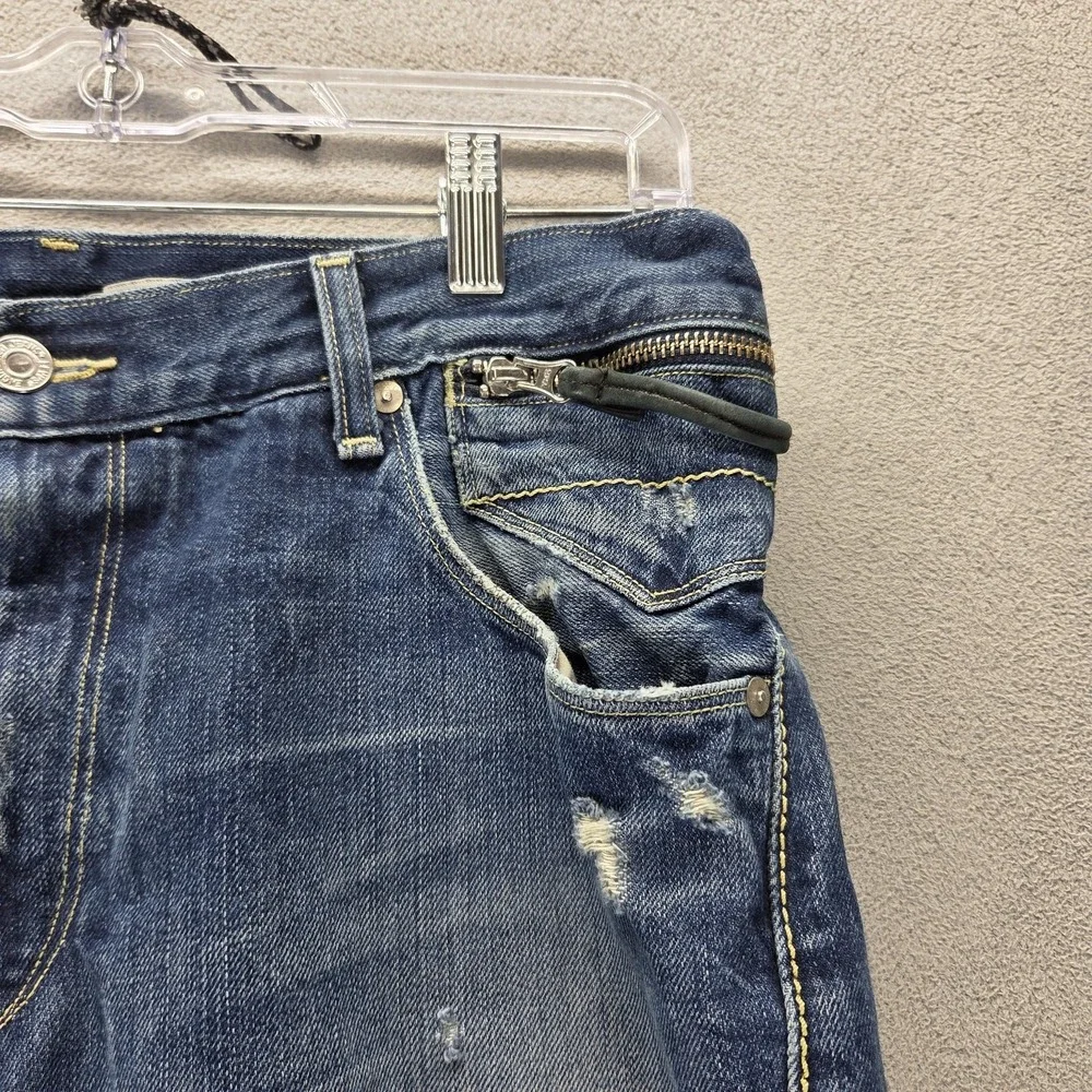 Vintage Levis Engineered Jeans Mens 34x34 Blue Twisted Zip Fly Medium Wash